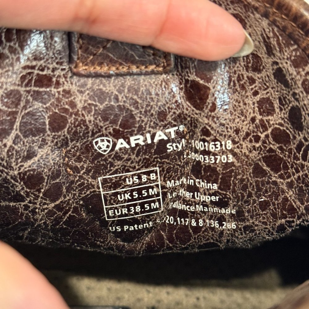 Ariat X Pendleton Meadow Wool Leather Cowgirl Wes… - image 7